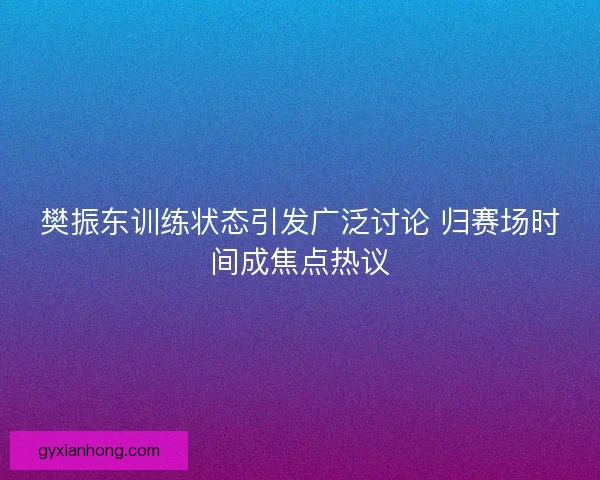 樊振东训练状态引发广泛讨论 归赛场时间成焦点热议